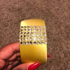 Tasha Yellow Satin Bangle